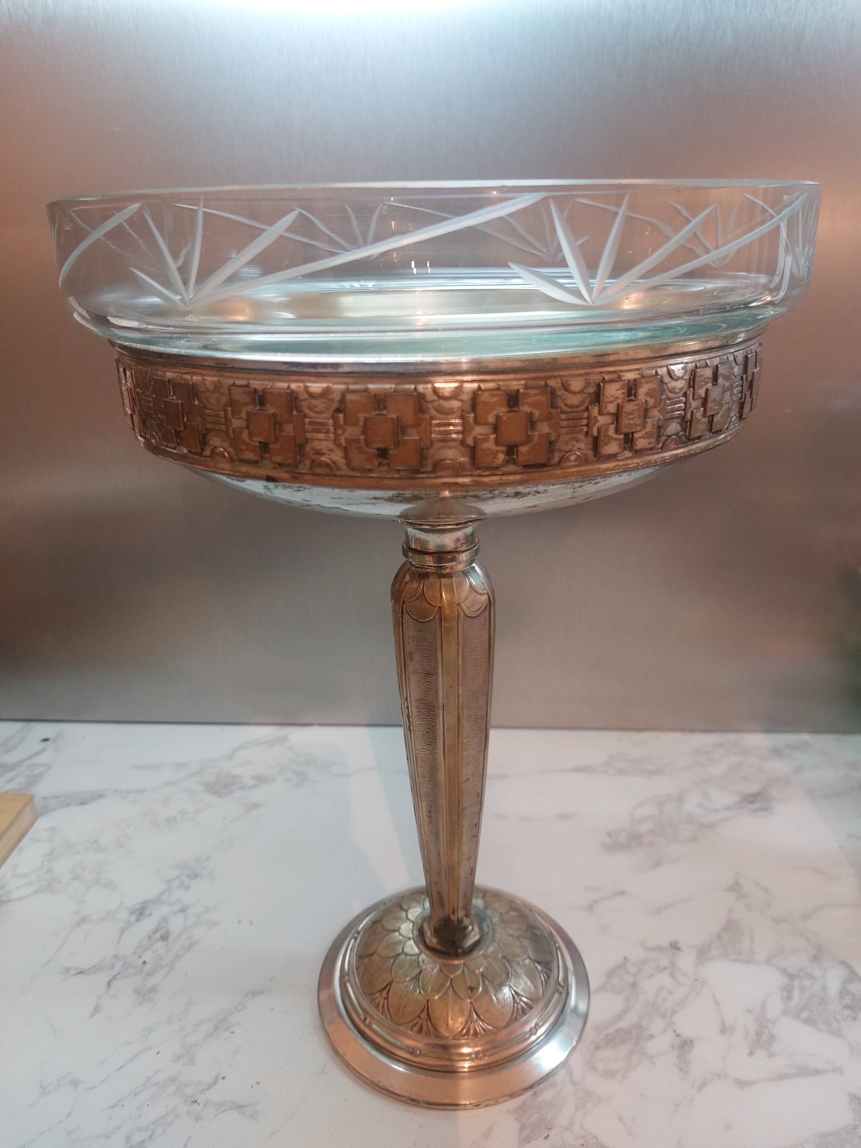 Art Deco Silver-Plated Fruit Bowl