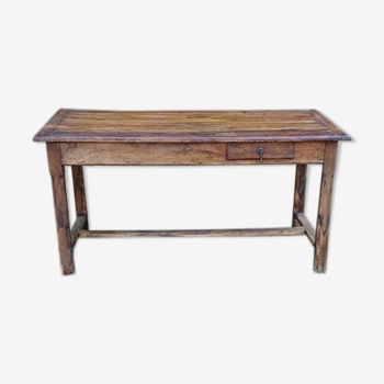 Old farmhouse table late 19th century in solid oak