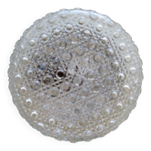 Large round ceiling wall light in minimalist glass 1970 1980 seventies eighties LAMP-5049