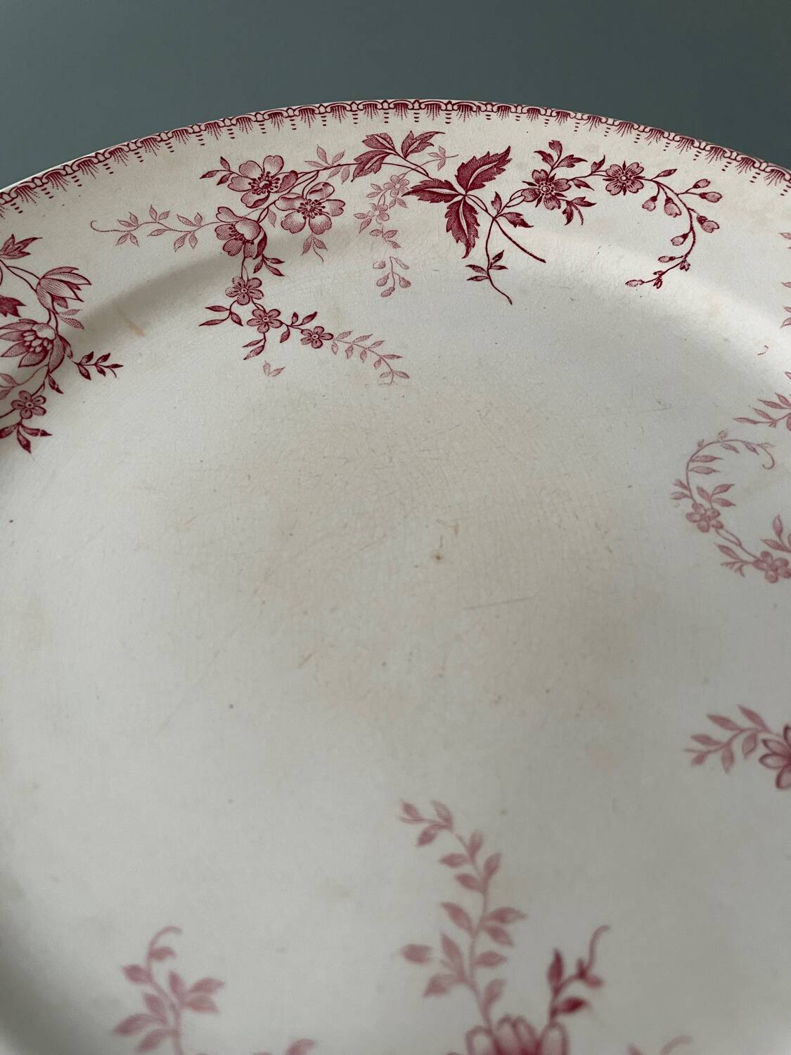 Series of 10 flat plates Terre de Fer Poincelet-Masquelier
