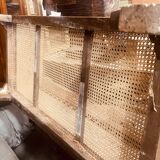 Banc rotin antique