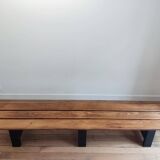 large pine bench - 1950s