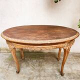 Baroque oval coffee table