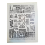 Lithograph on Arabic art from 1928