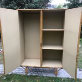 Vintage rattan cabinet