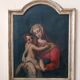 Old oil painting on canvas "Virgin Mary with Child"