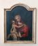 Old oil painting on canvas "Virgin Mary with Child"