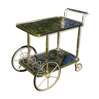 Brass rolling bar trolley around 1960