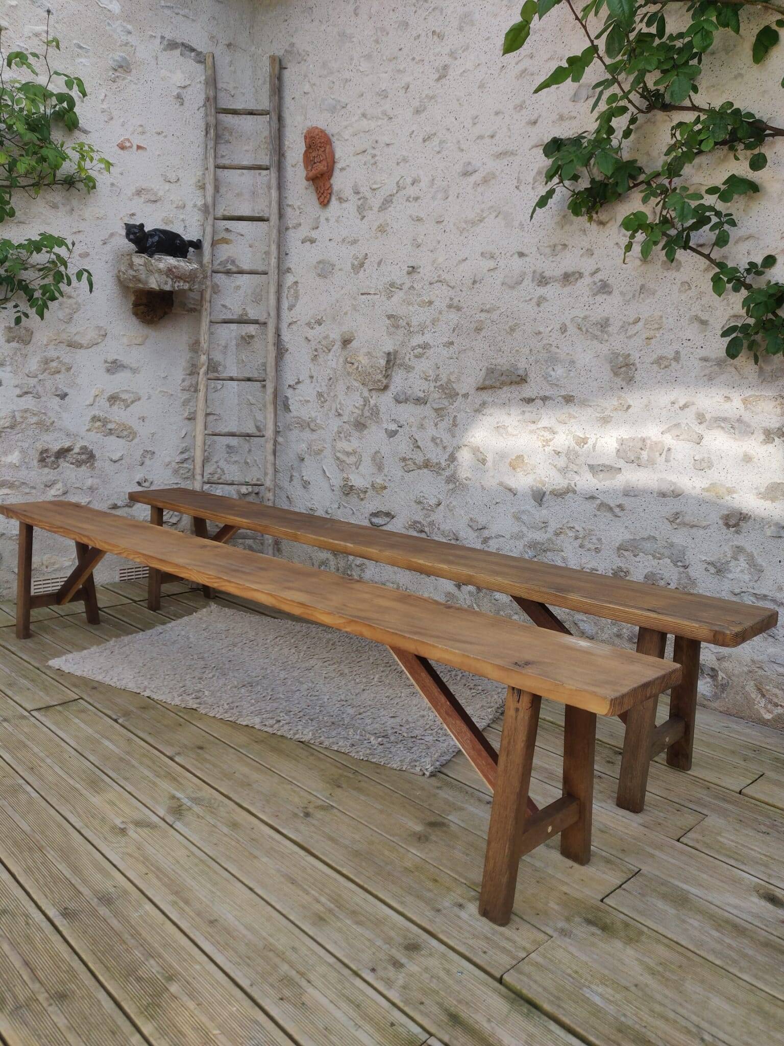 Pair of old benches