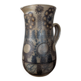 Large glazed stoneware pitcher by J.C. Courjault Kéraluc