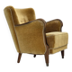 1960s, Danish armchair, furniture velour, beech wood, original.