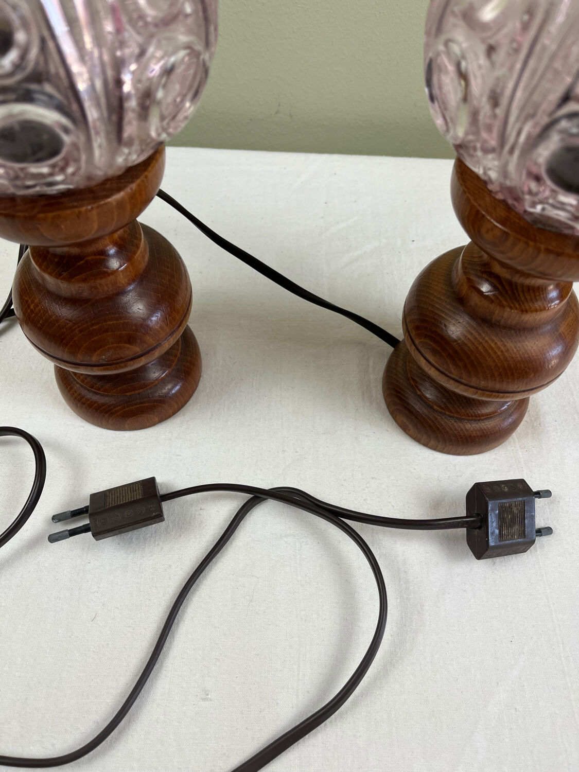Art Deco bedside lamps