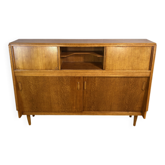Buffet haut rétro vintage en chêne du milieu du siècle par G Plan – Gamme Brandon – Années 1950