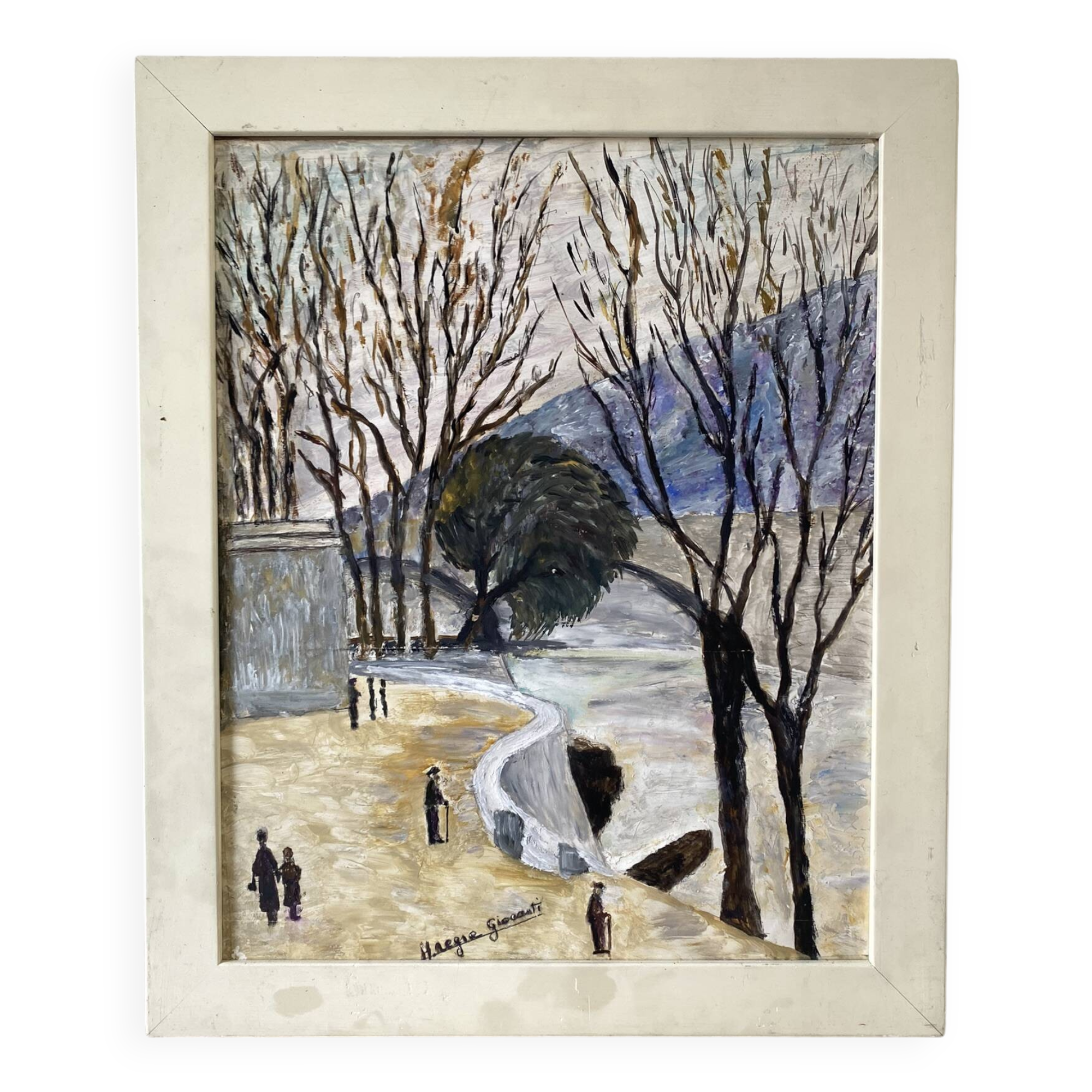 Walk along a signed river