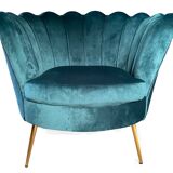 Blue shell armchair