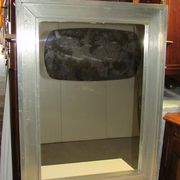 Miroir en étain originaire d'Espagne 76x101cm