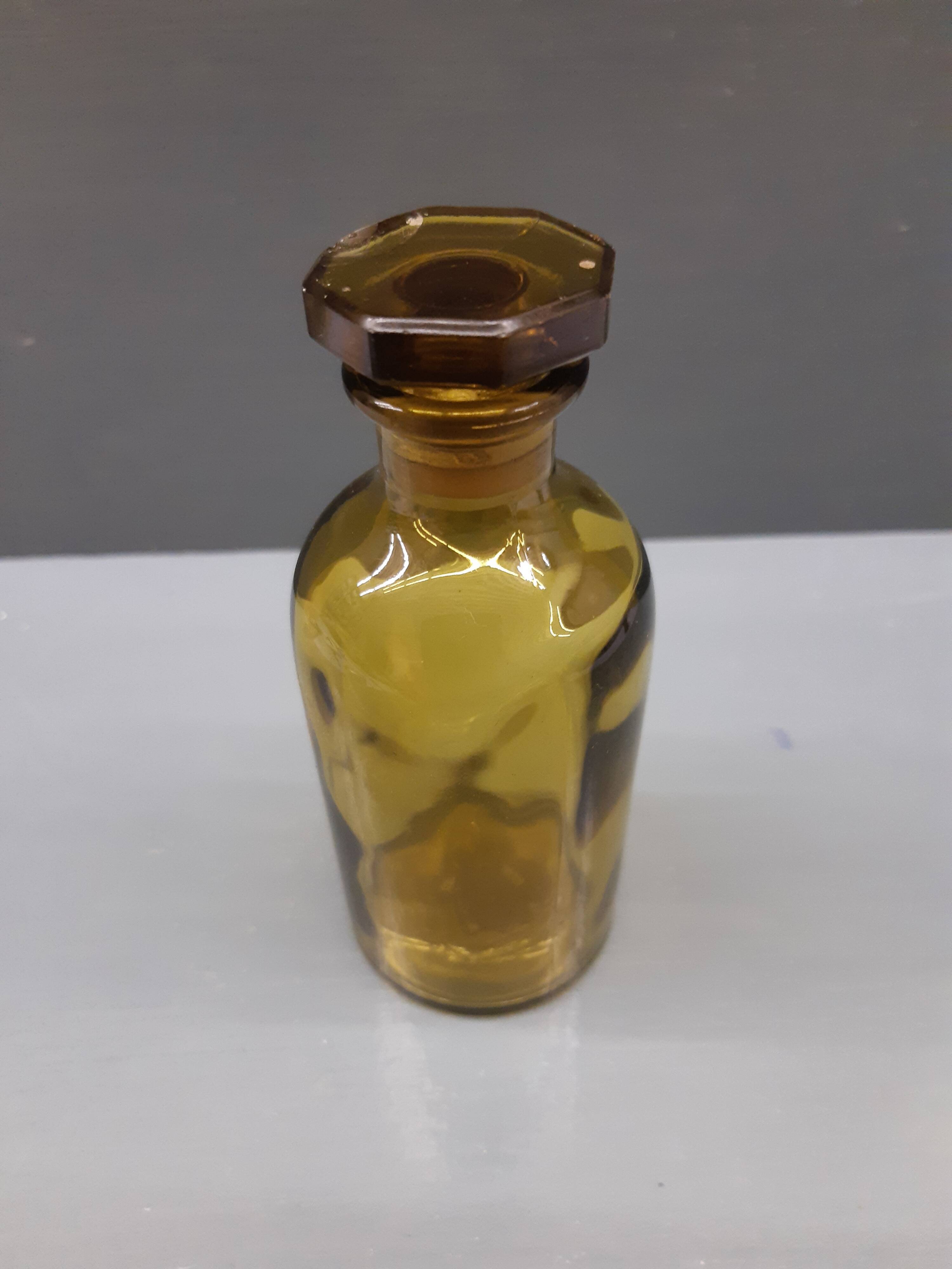 Bottle apothecary amber glass capping emeri 125ml