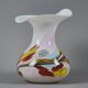 Vintage 1990s willingen handmade / mouth-blown art glass vase.