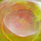 Vase verre scandinave signé John Orwar Lake