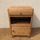 Vintage bedside table with compass legs