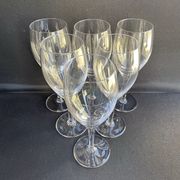 Red wine glasses
