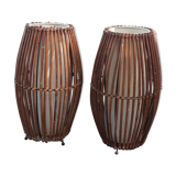 Vintage rattan lamp