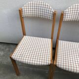 Wooden chair and fabric