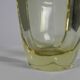 Art Deco thick glass vase with folded edge, 1950s