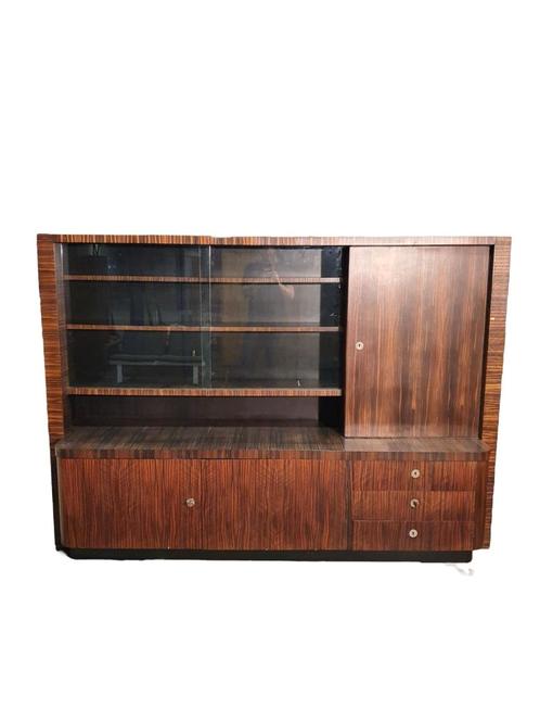 Vintage ebony wall cabinet