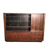 Vintage ebony wall cabinet