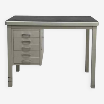 1950s desk in metal and industrial style