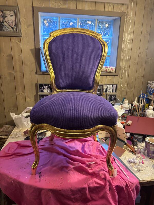Lot de 2 chaises type nourrice