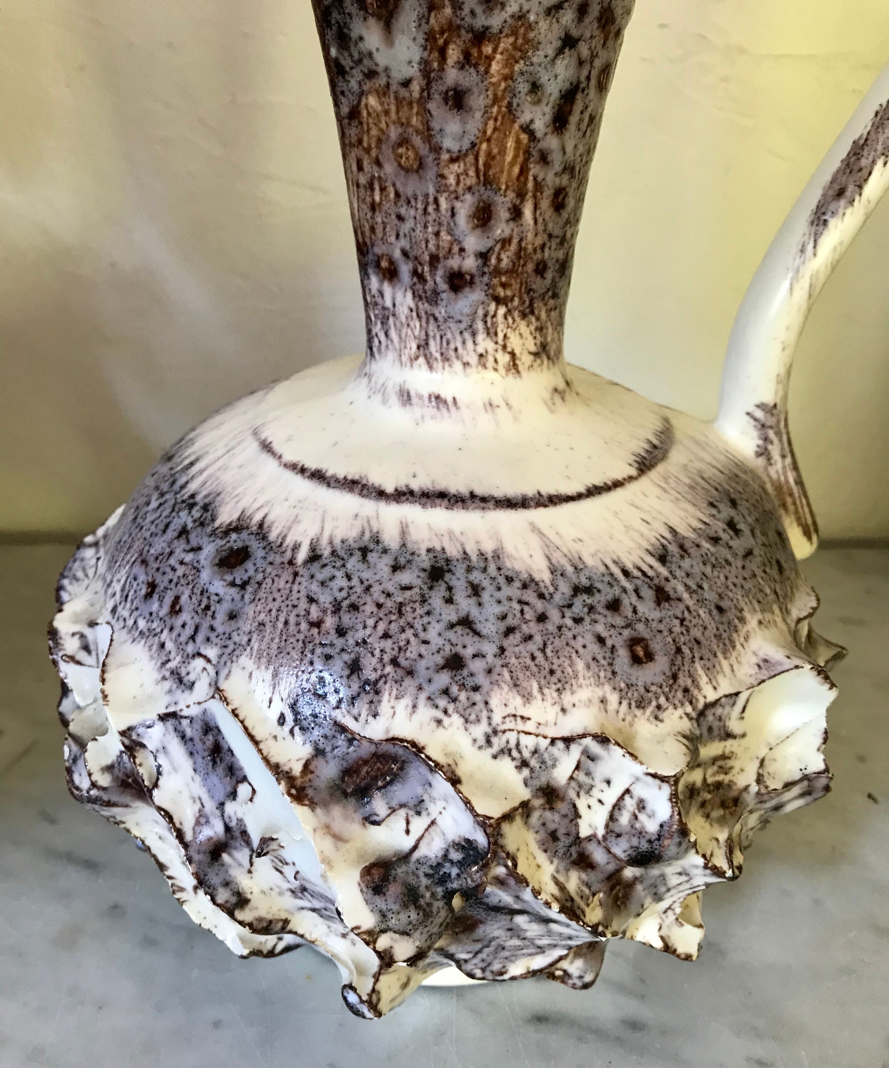 Vintage Vallauris ceramic pitcher