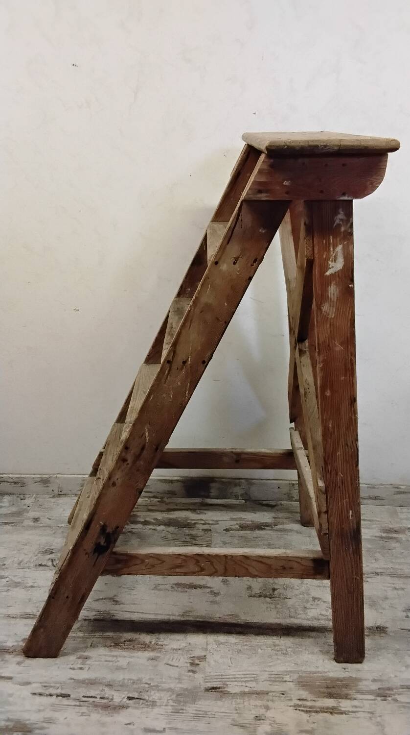 Wooden stepladder