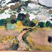 Huile sur toile - Campagne Provençal - Michel Jouenne