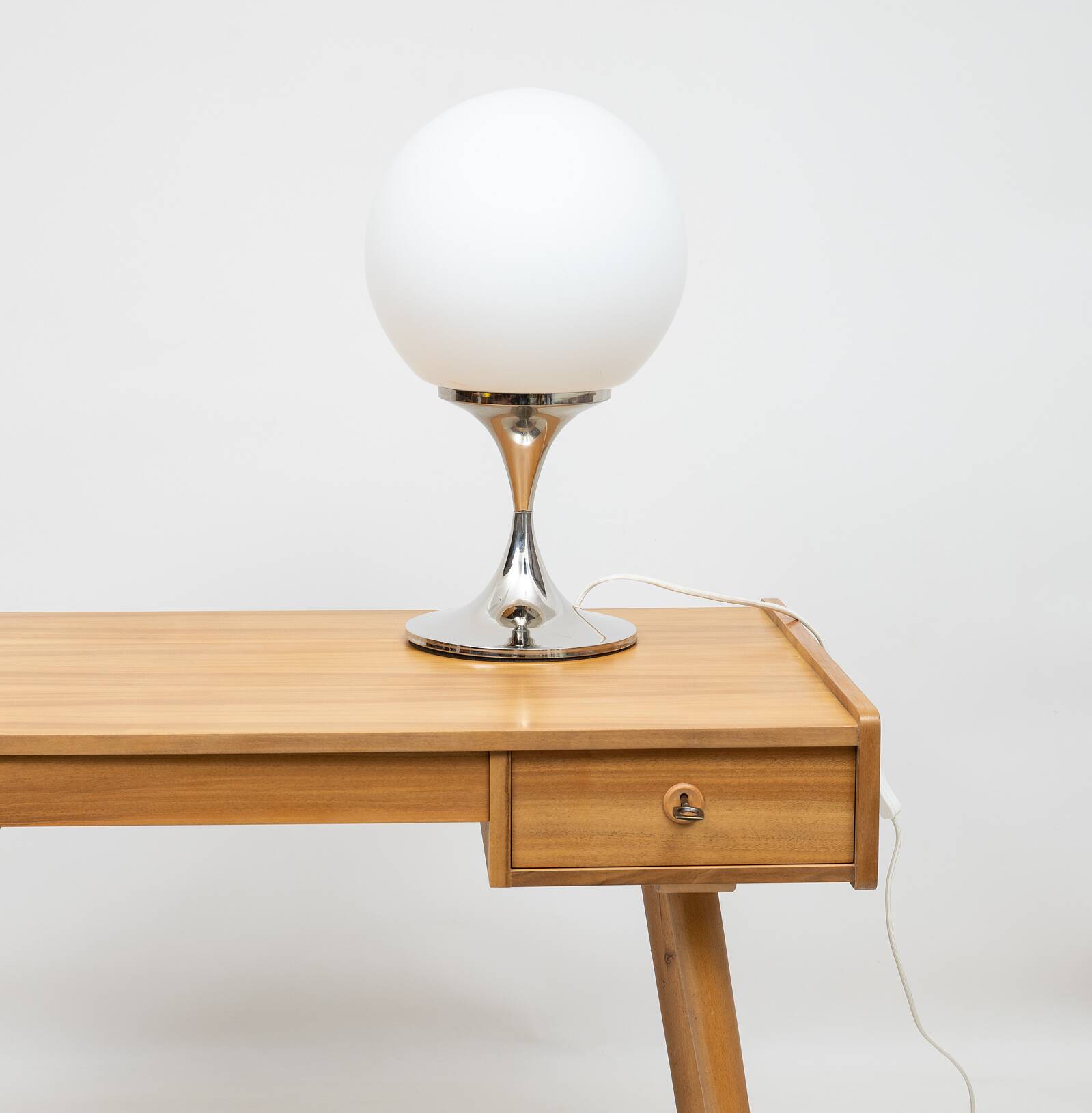 Large Space age globe lamp by Solken Leuchten 1970,