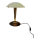 Lampe champignon, Luciano Cesaro, messing/mat zwarte tafellamp, jaren 90