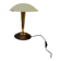 Lampe champignon, Luciano Cesaro, messing/mat zwarte tafellamp, jaren 90