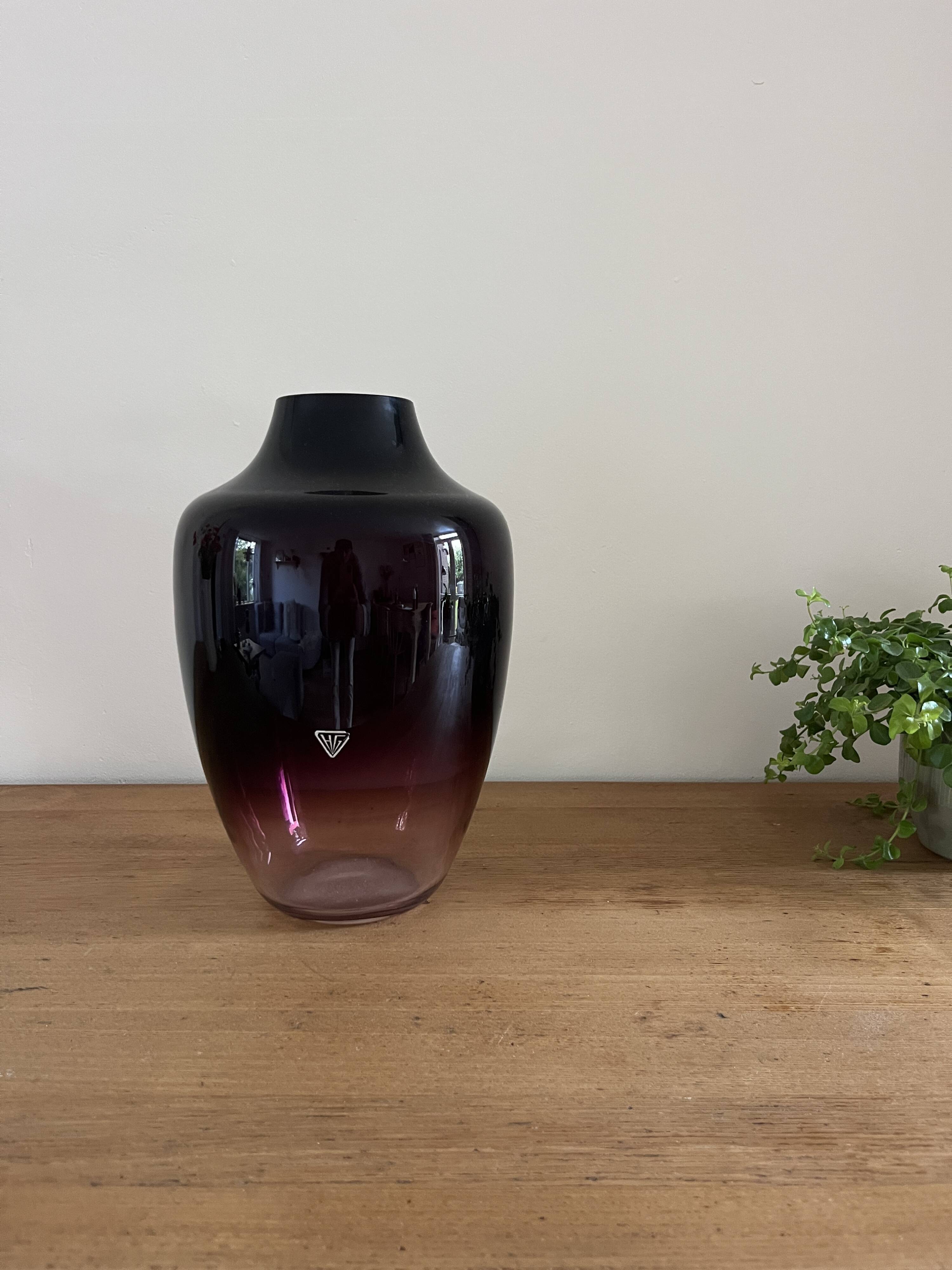 Vintage Holmegaard vase - Danish design vase