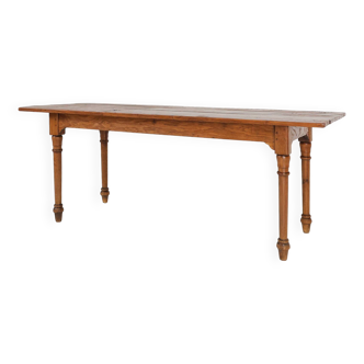 Rustic Farmhouse Table in Pine Wood, France, 1850s