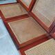 Teak bench sofa and cannage