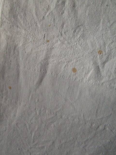 Nappe ancienne damassée 230x160cm