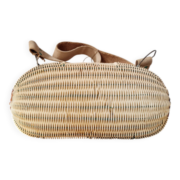 Old wicker basket bag - folk art