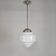 Art Deco suspension with tiered opaline lampshade, 1930s