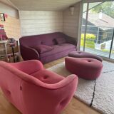 Bebop Ego Italiano living room sofa armchair, 2 poufs and 1 cushion