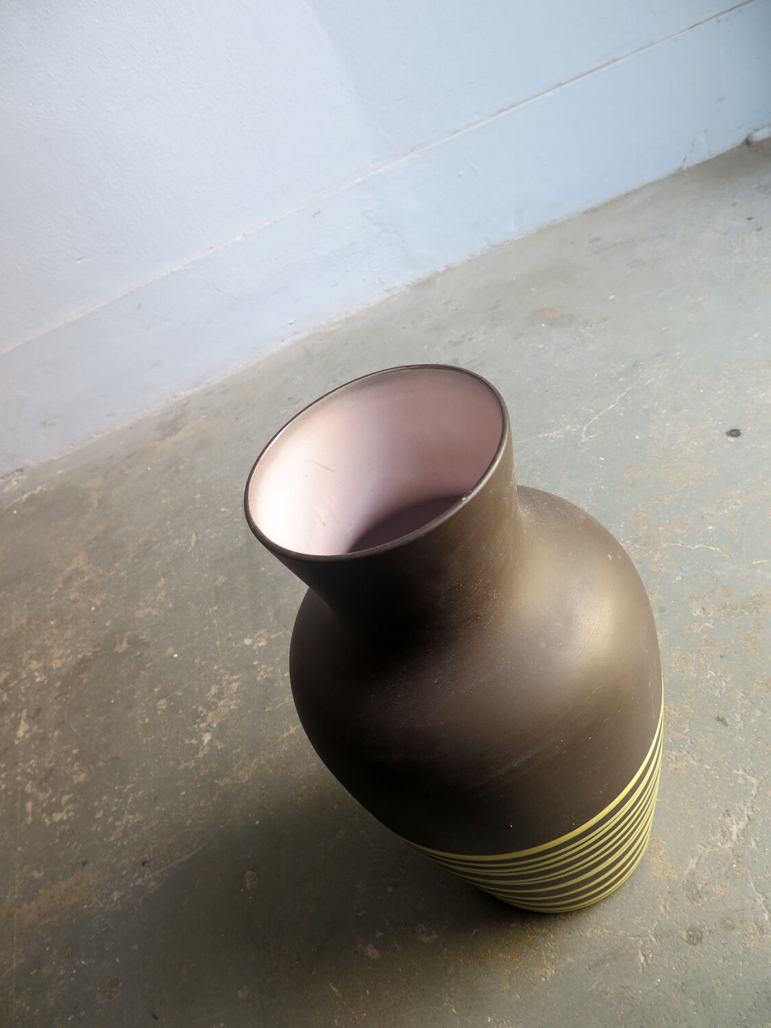 German floor ceramic vase, 1970s