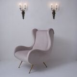 Pair antique sconces wall lights LB Deposé Leboullanger Freres, gilt bronze, 1900 ca, French