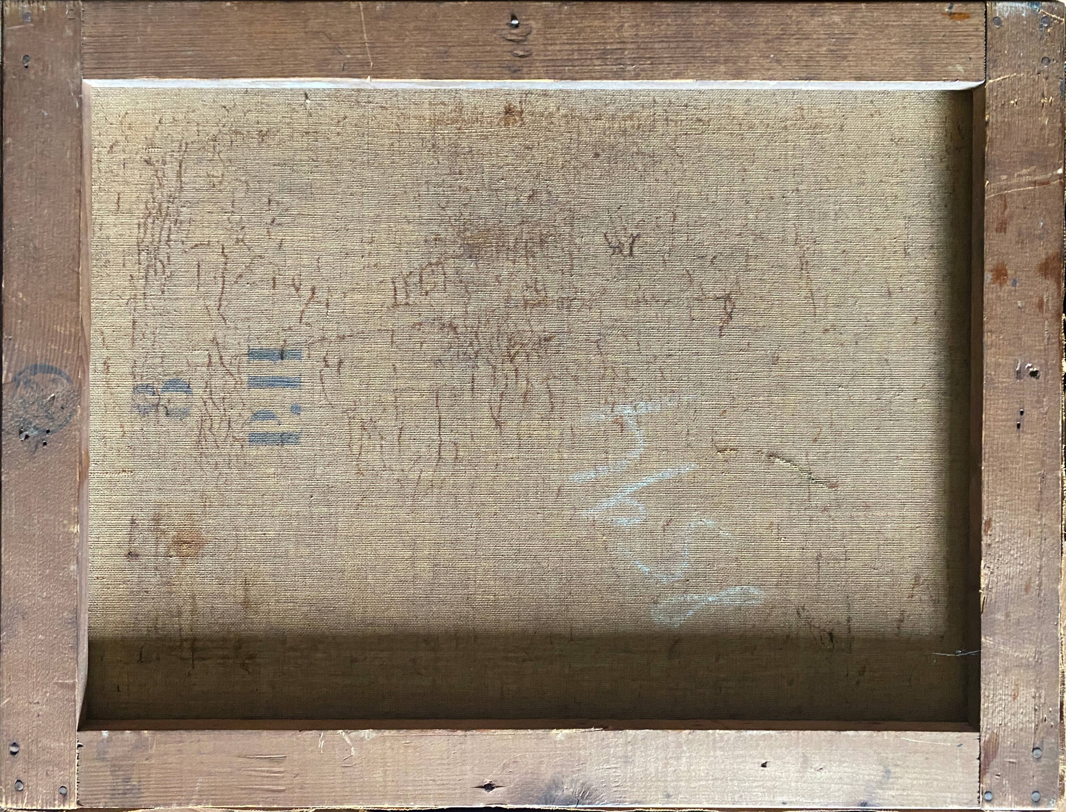HST painting "Alpine chalet" Mountain 19th century
