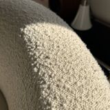 Fauteuil bouclette blanc Shona Made