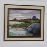 Original Swedish Oil on Canvas "Landscape"- by Sture Vilhelm (Ville) Walden